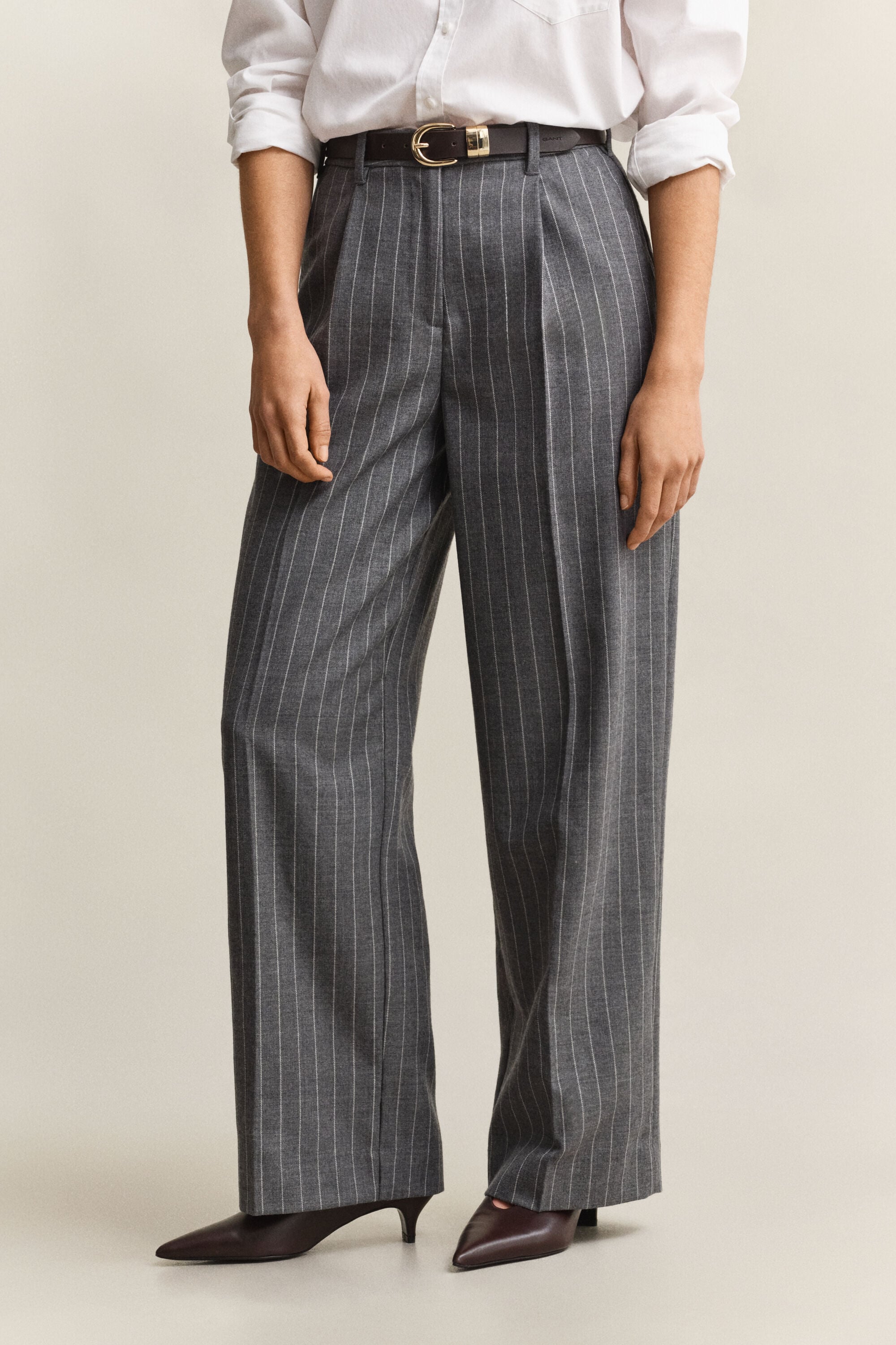 Pinstripe uldbukser