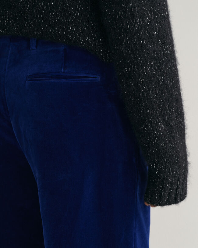 Jakkes&aelig;t-bukser i fl&oslash;jl