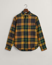 Regular fit skotskternet flannelskjorte