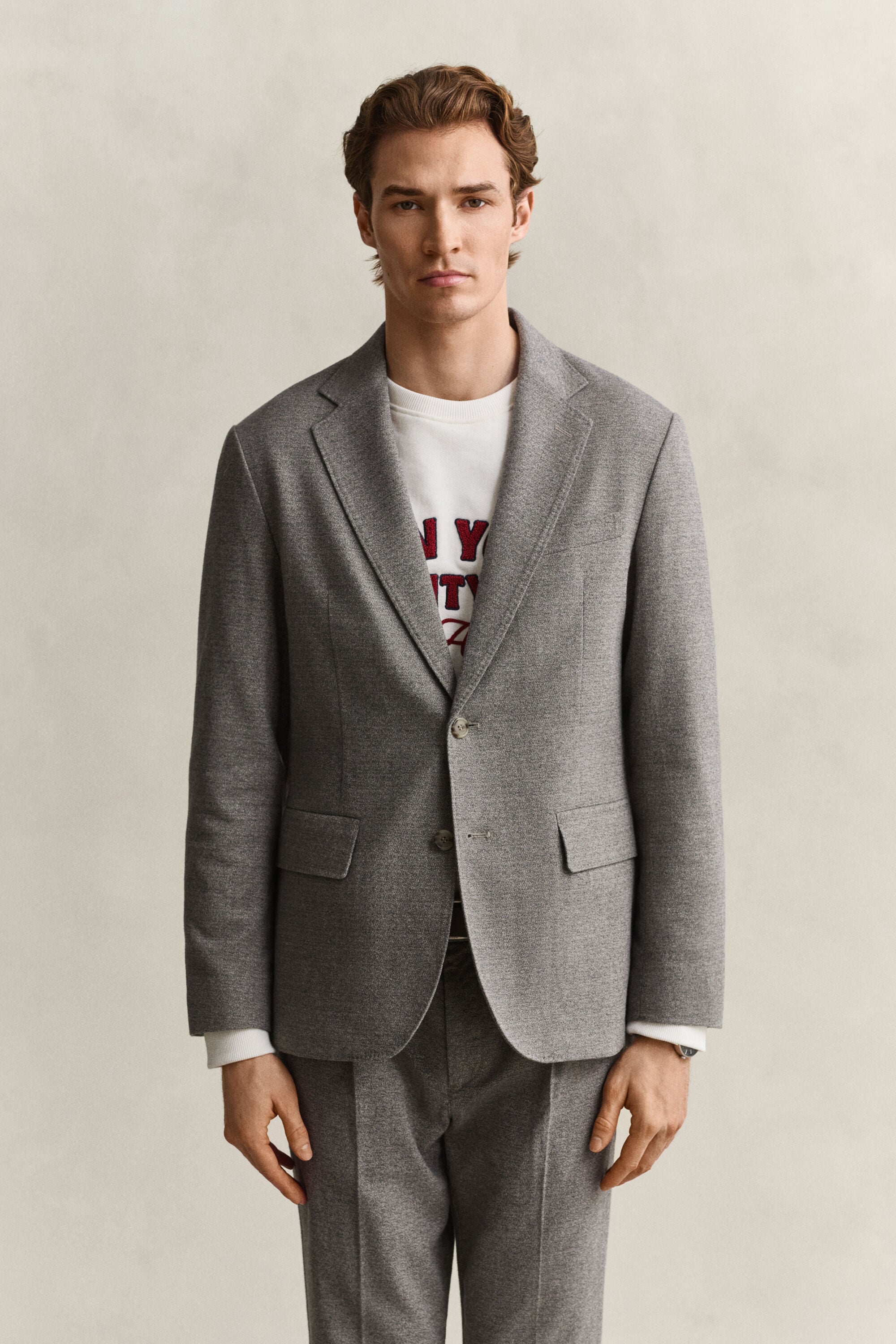 Flannel blazer