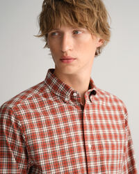 Regular fit ternet flannelskjorte