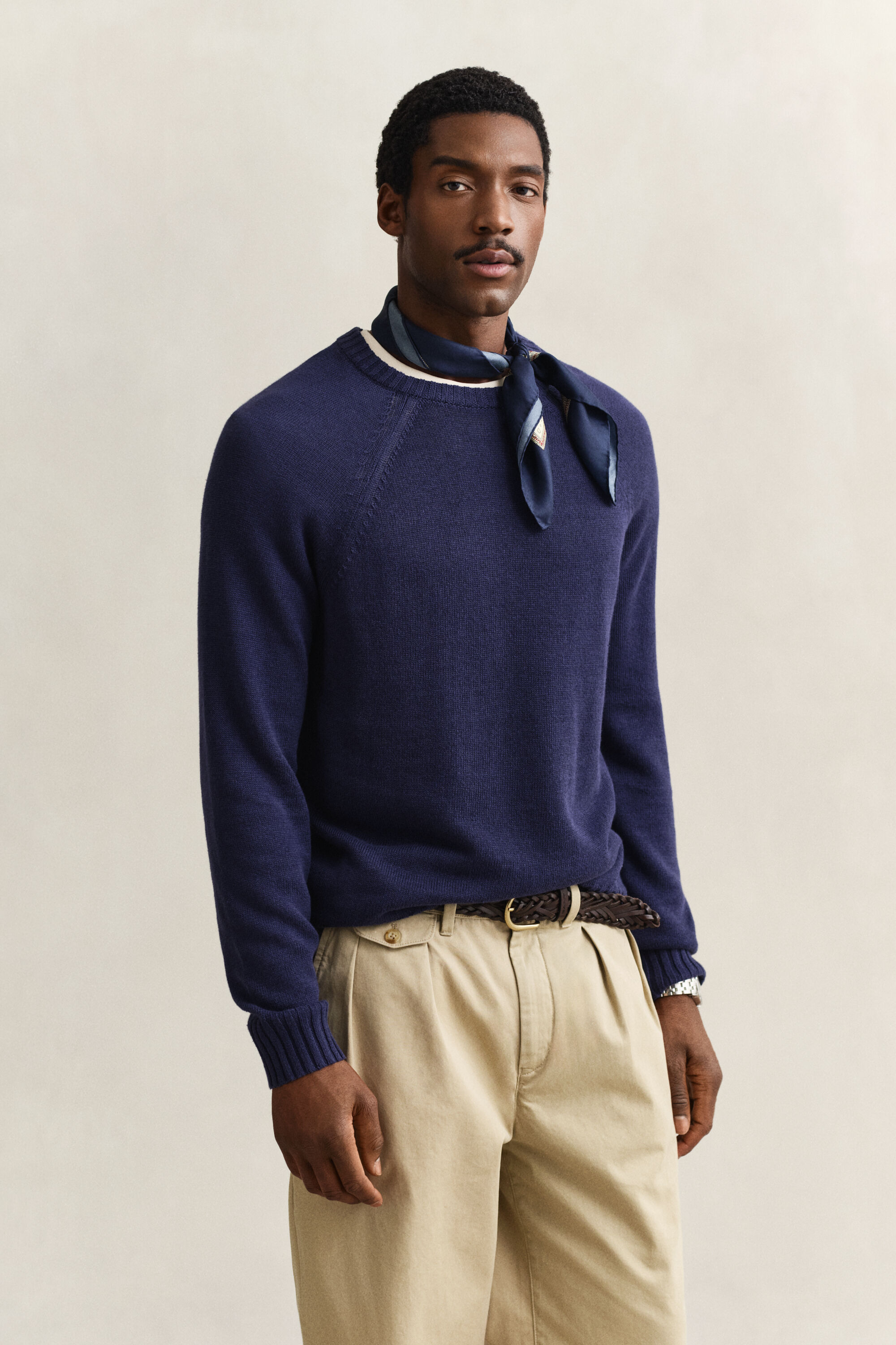 Sweater af hørblanding