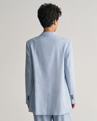 Regular fit hørblazer med stræk