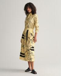 Regular fit skjorte af bomuldsvoile med Line Drawing