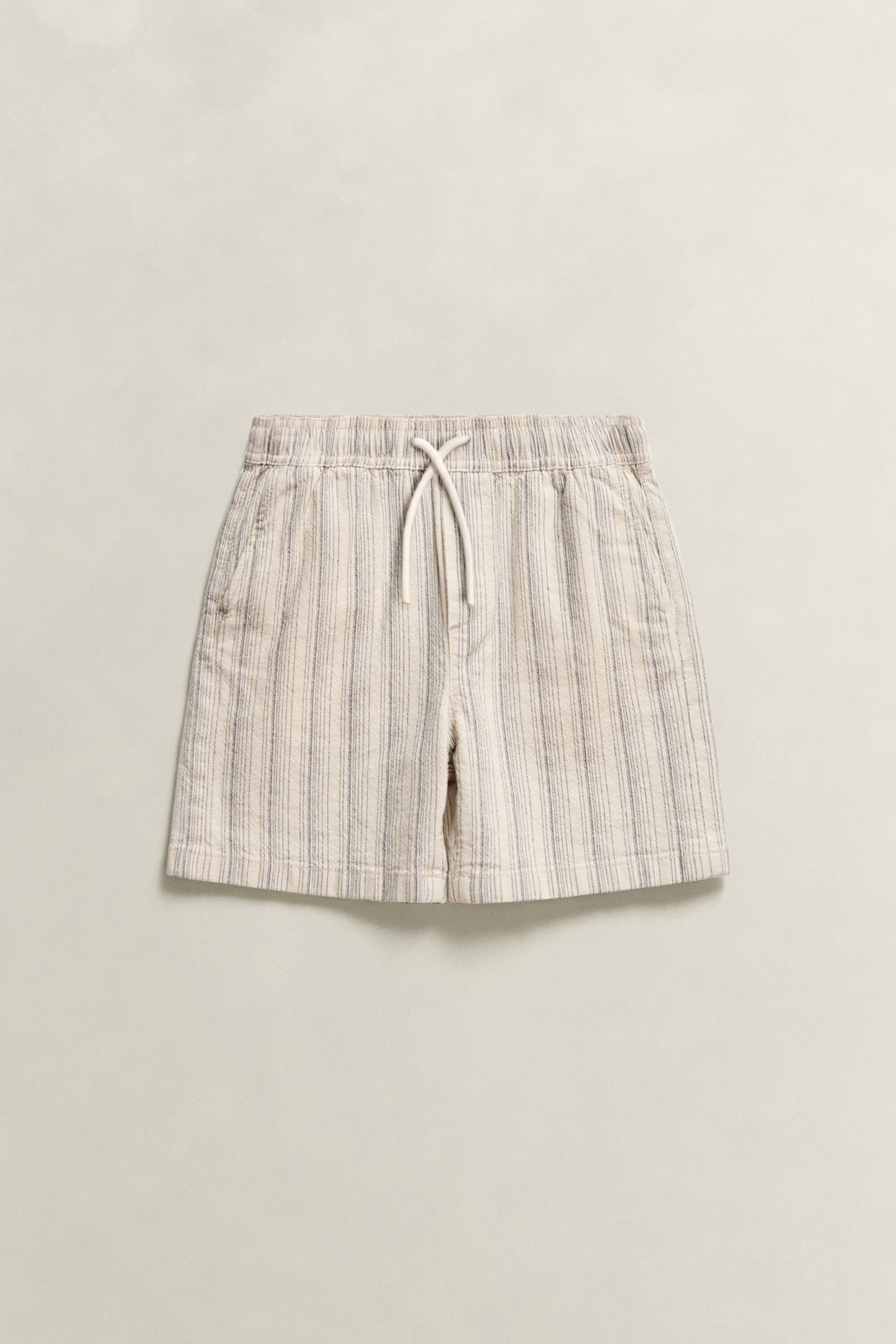 Boys stribede hørshorts