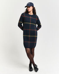 Ternet kjole med crewneck