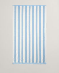 Blokstribet strandhåndklæde