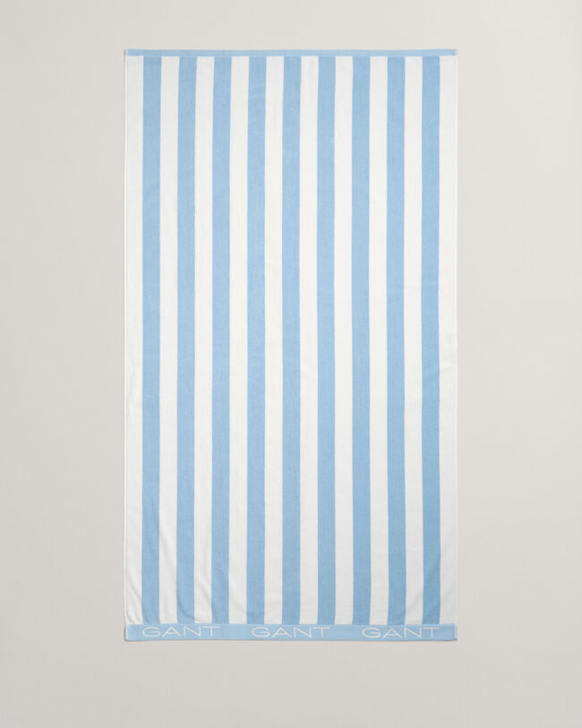 Blokstribet strandhåndklæde
