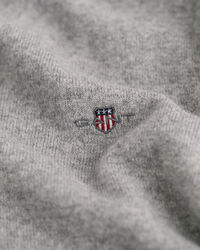 Sweater med V-hals af ekstra fin lammeuld