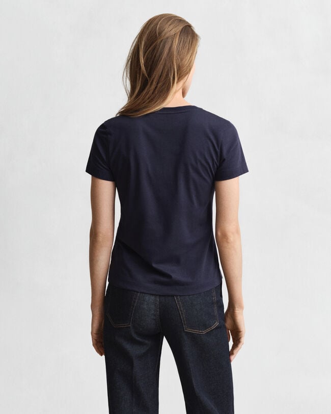 Shield T-shirt med V-hals