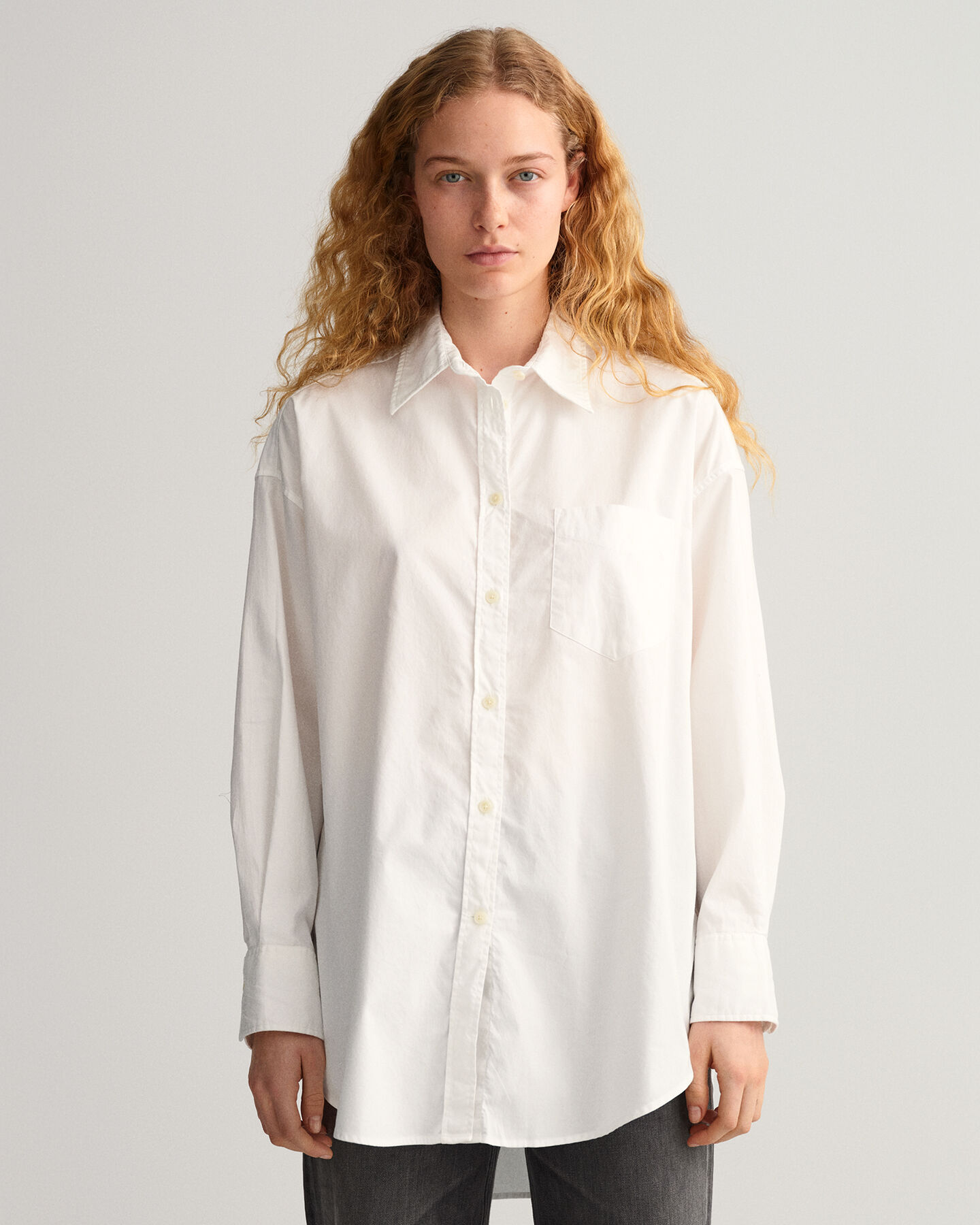 Oversized Oxford-skjorte