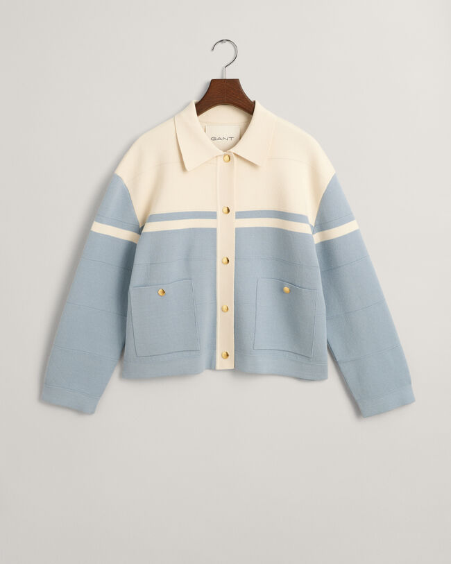 Cardigan med farveblokke