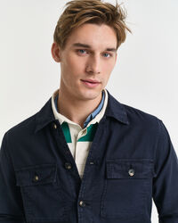 Regular fit overskjorte af bomuld og hør