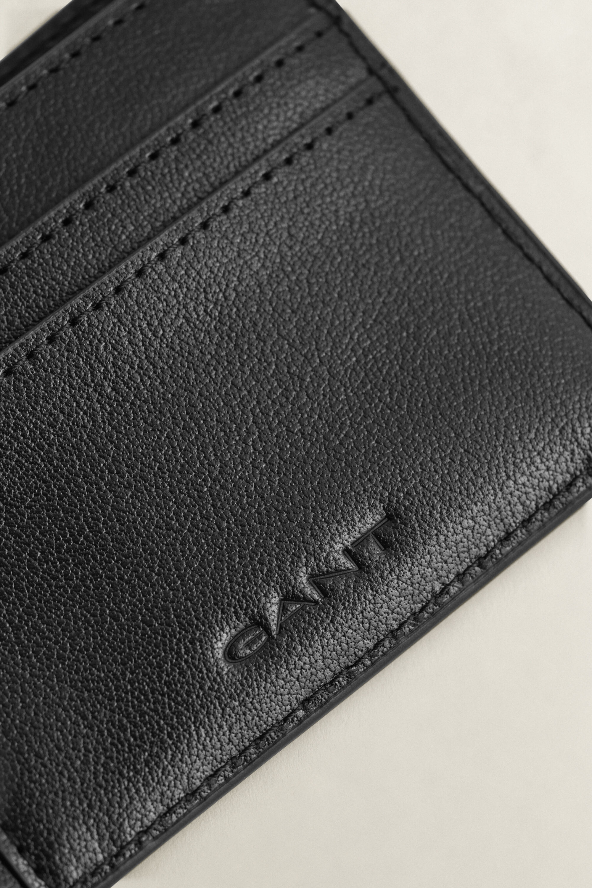 Læderpung med dobbeltfold