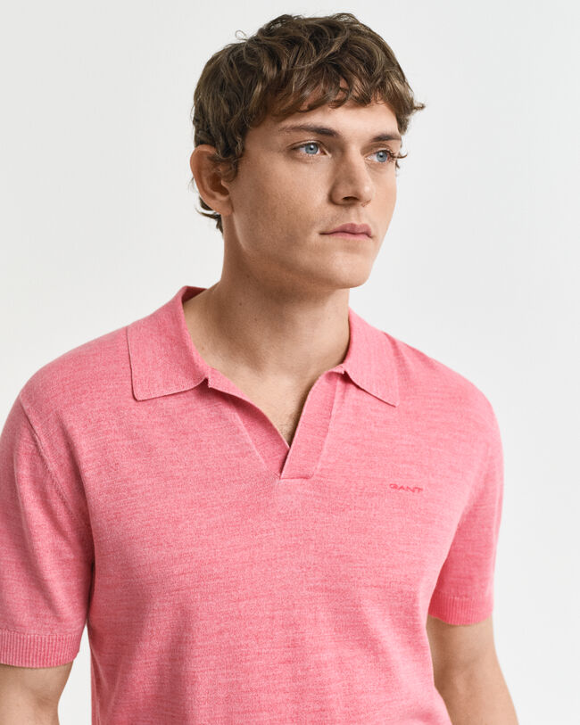 Sunfaded kortærmet polo sweater