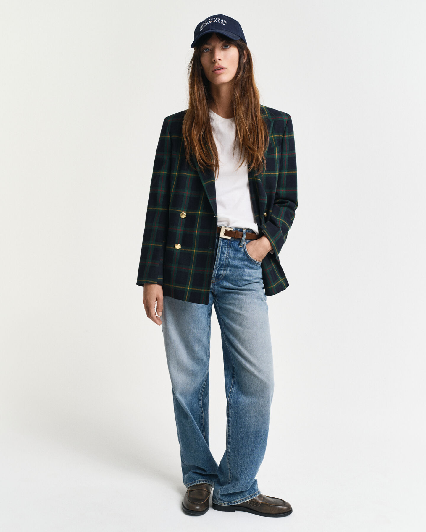 Regular fit ternet jakkesæt-blazer