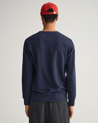 Waffle sweatshirt med crewneck