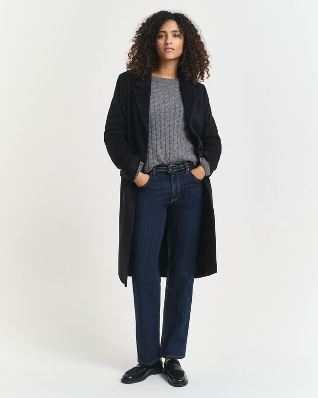 Jeans med lige ben og stræk