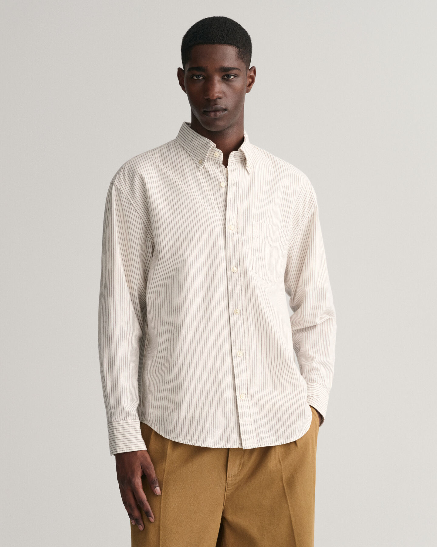 Relaxed fit stribet Archive Oxford-skjorte