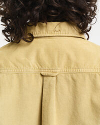 Regular fit skjorte af jernbanefløjl