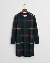 Ternet kjole med crewneck