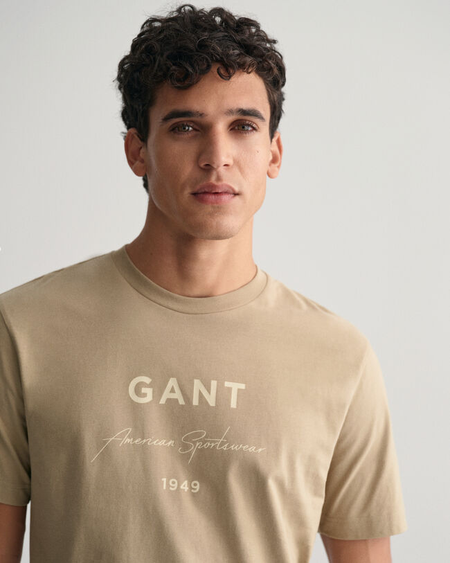 T-shirt med GANT Script Graphic tryk