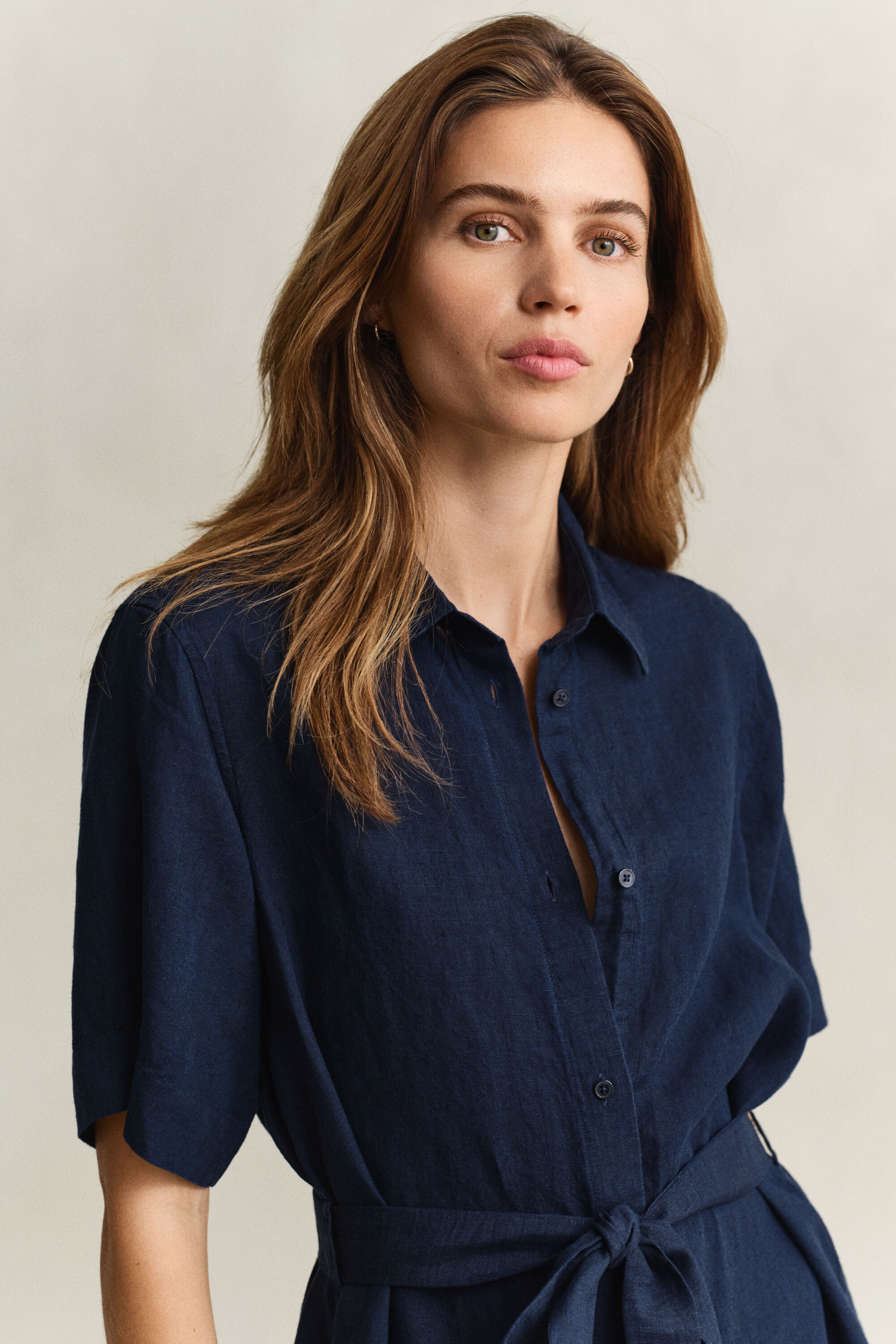 Skjortekjole af hør