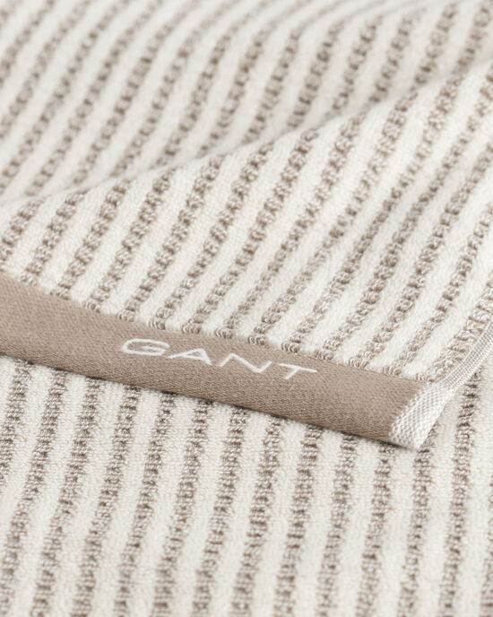 Stribet håndklæde 50x70