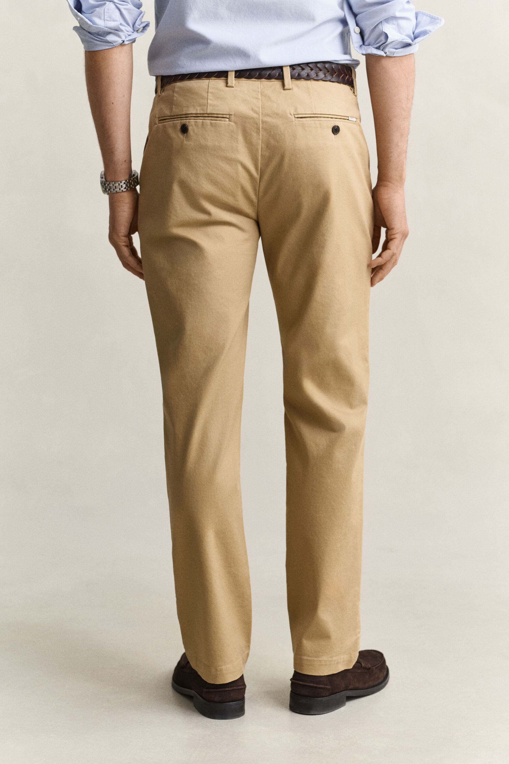Regular fit smarte chinobukser