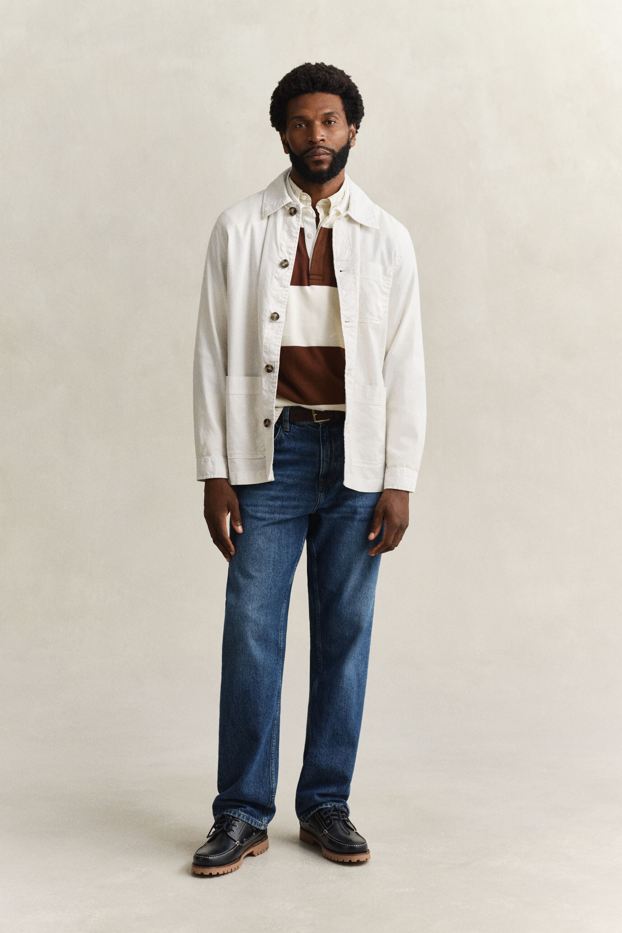 Overskjorte i hørblanding