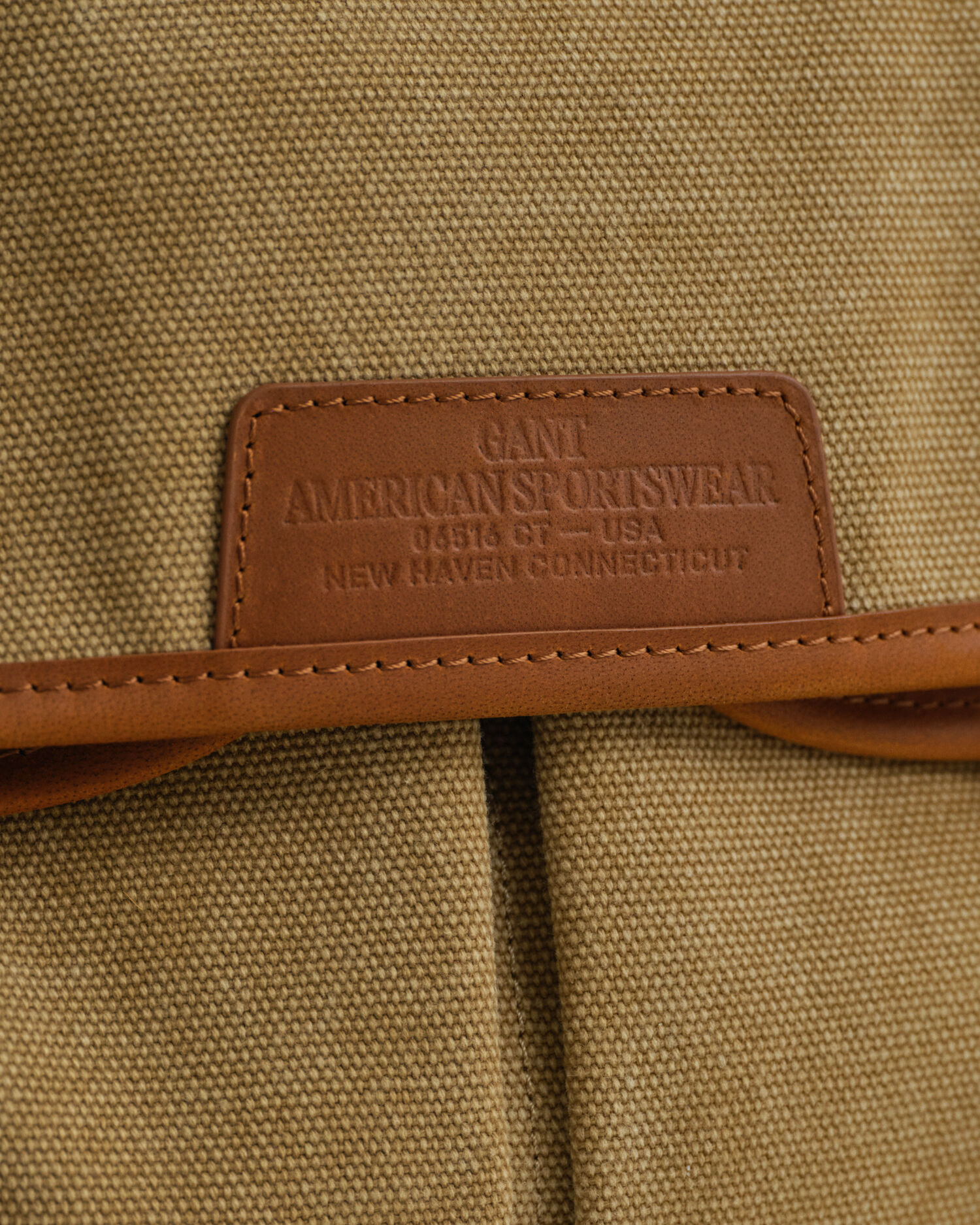 Fisketaske i vasket lærred