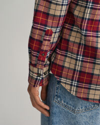 Regular fit ternet flannelskjorte