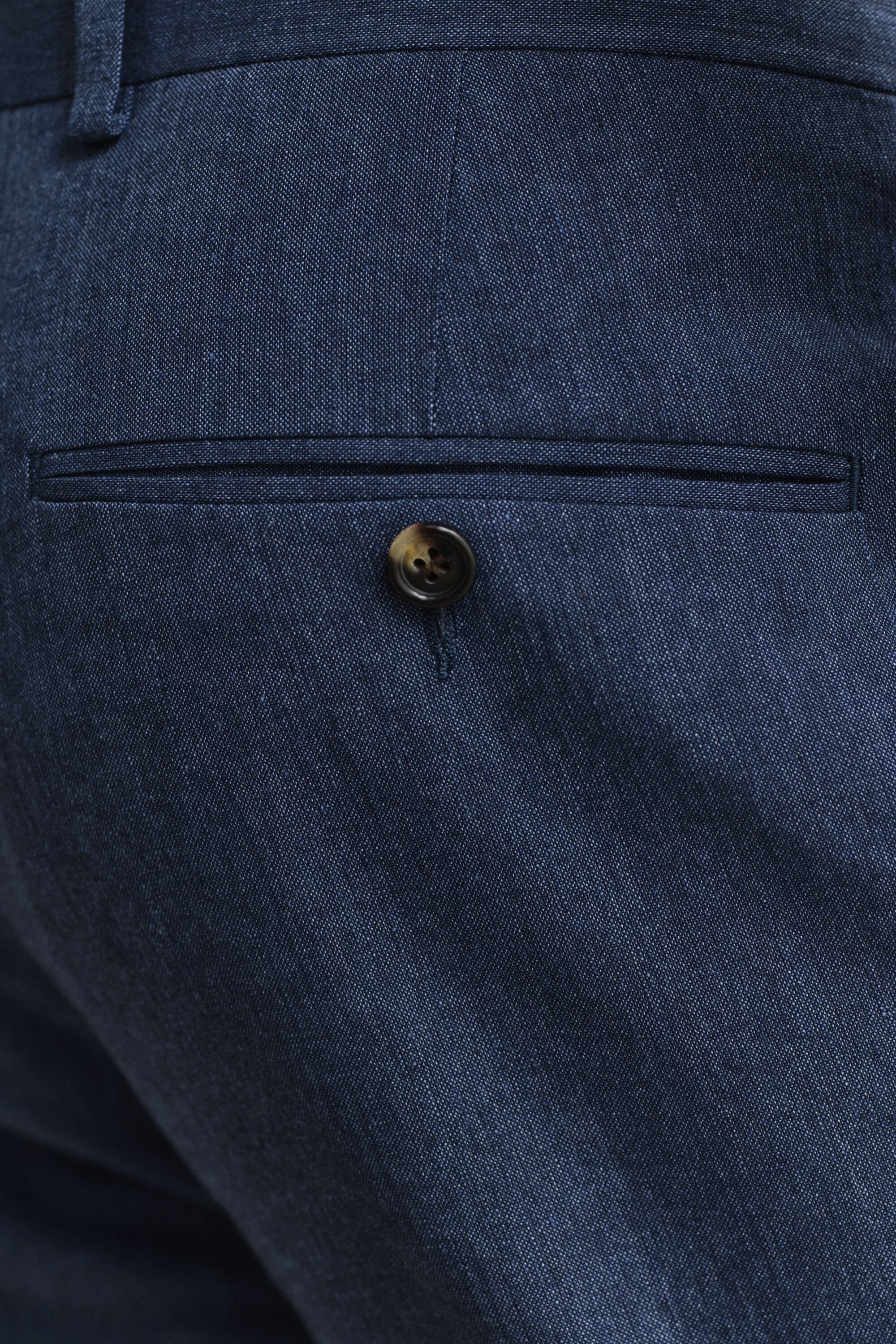 Jakkesæt-bukser i hørblanding