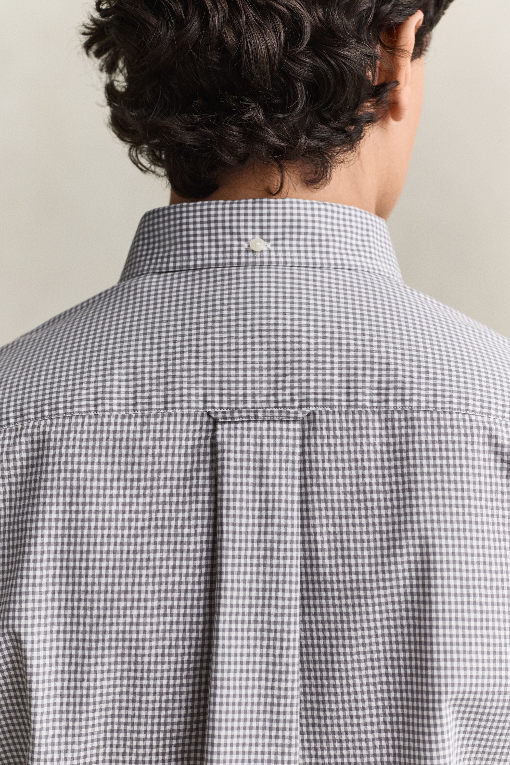 Gingham klassisk poplin-skjorte