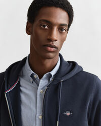 Shield hættetrøje med lynlås