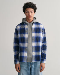Regular fit flannelskjorte med skyggetern