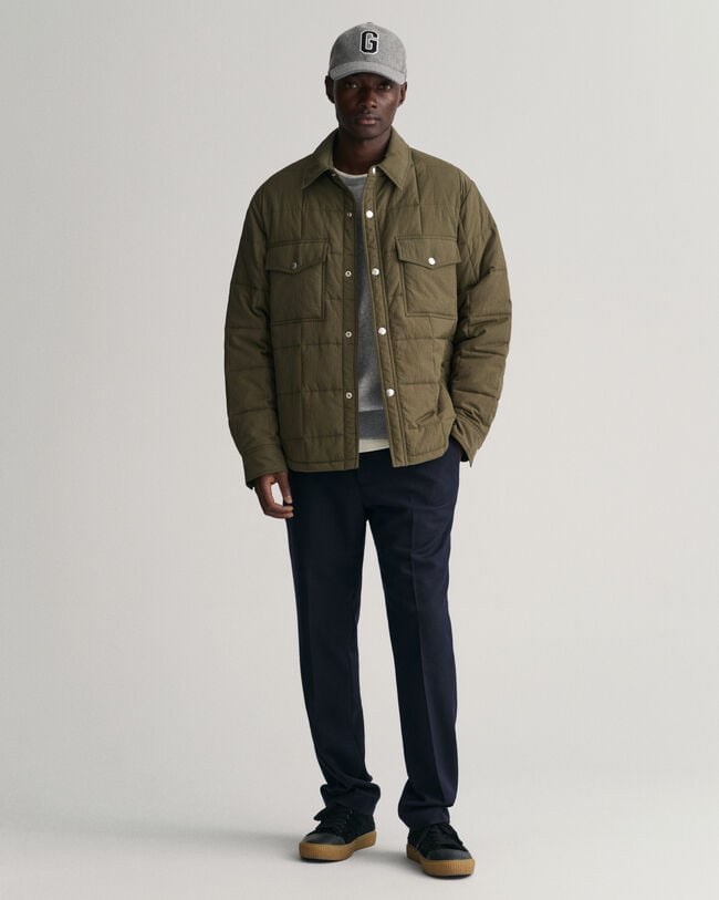 Quiltet skjortejakke