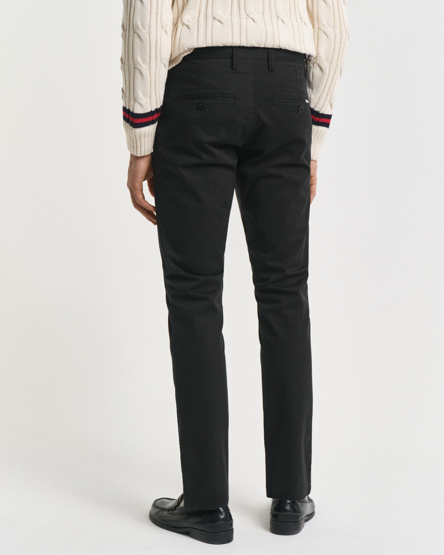 Slim fit chinobukser af twill