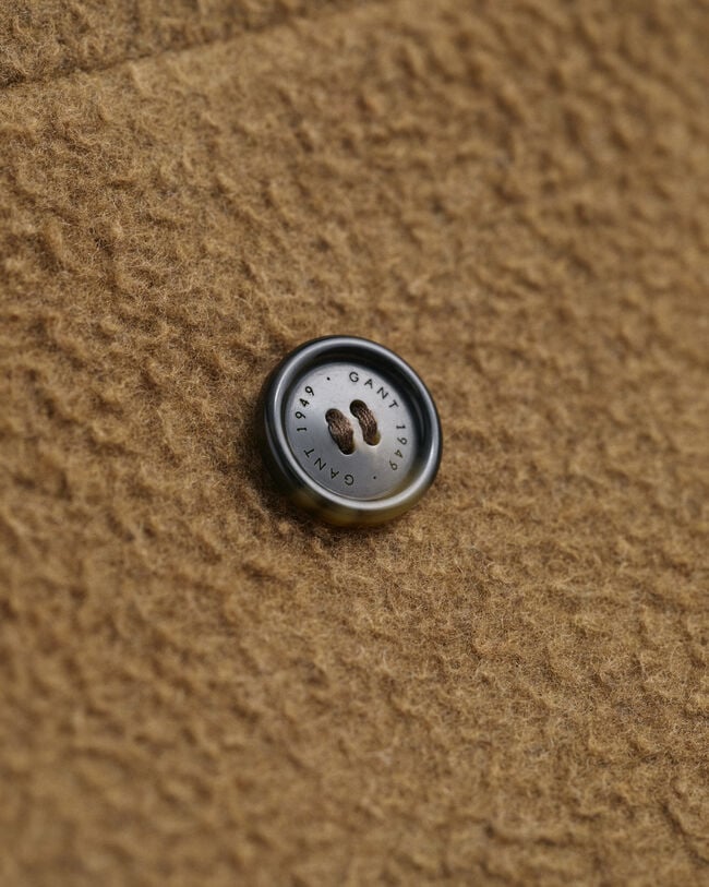 Dobbeltradet uldfrakke