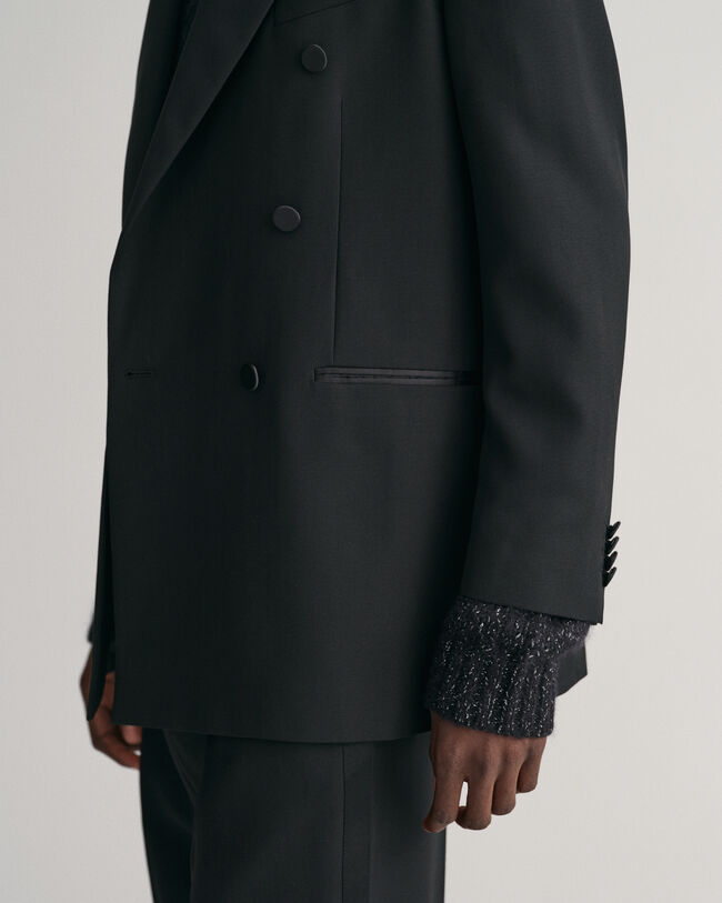 Dobbeltradet Tuxedo jakkesæt-blazer