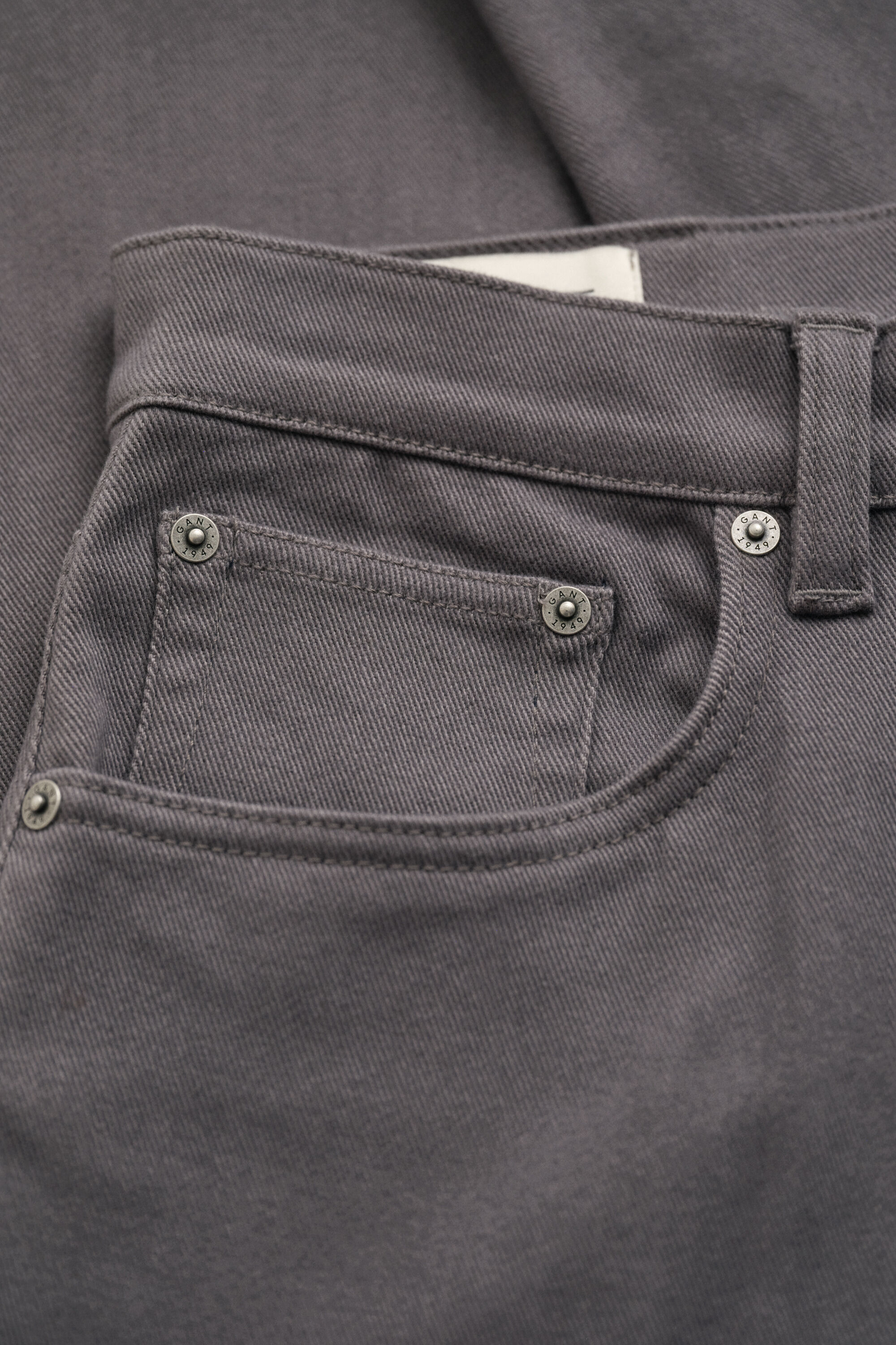 Regular fit jeans i twill