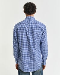 Regular fit klassisk gingham poplin-skjorte