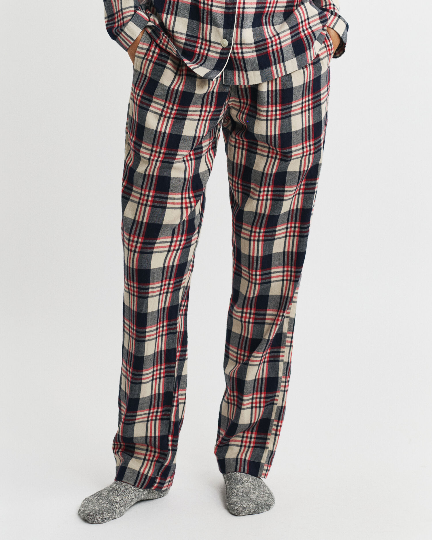 Pyjamassæt af flannel i gaveæske