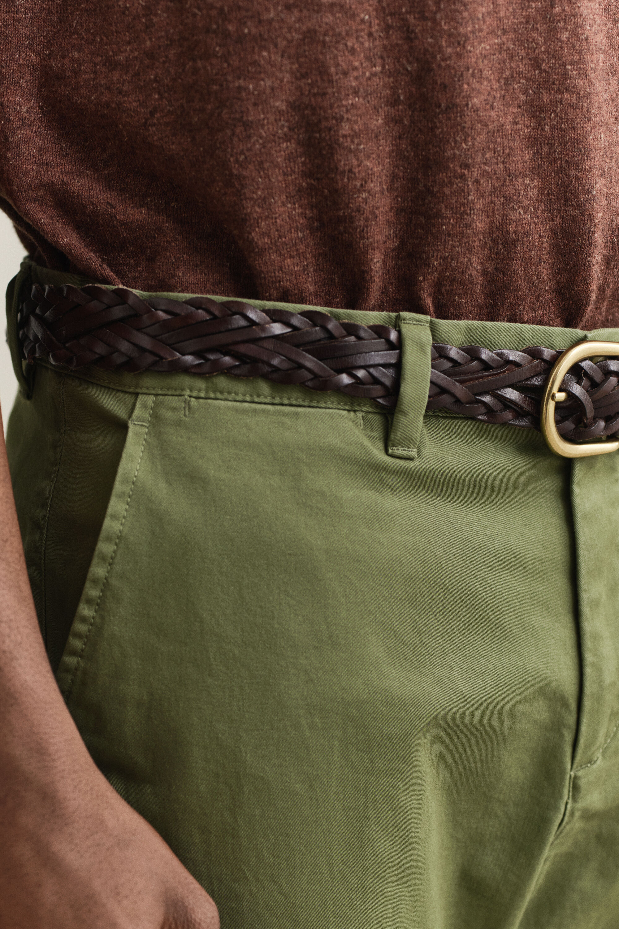 Regular fit klassiske chinobukser