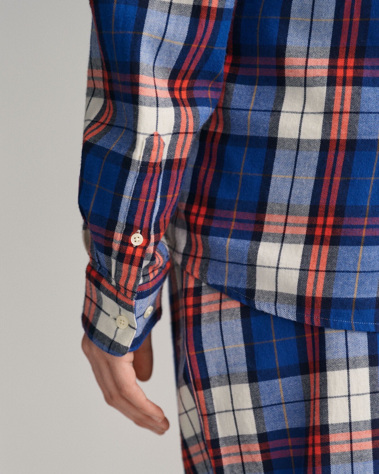 Teen Boys Regular fit ternet flannelskjorte