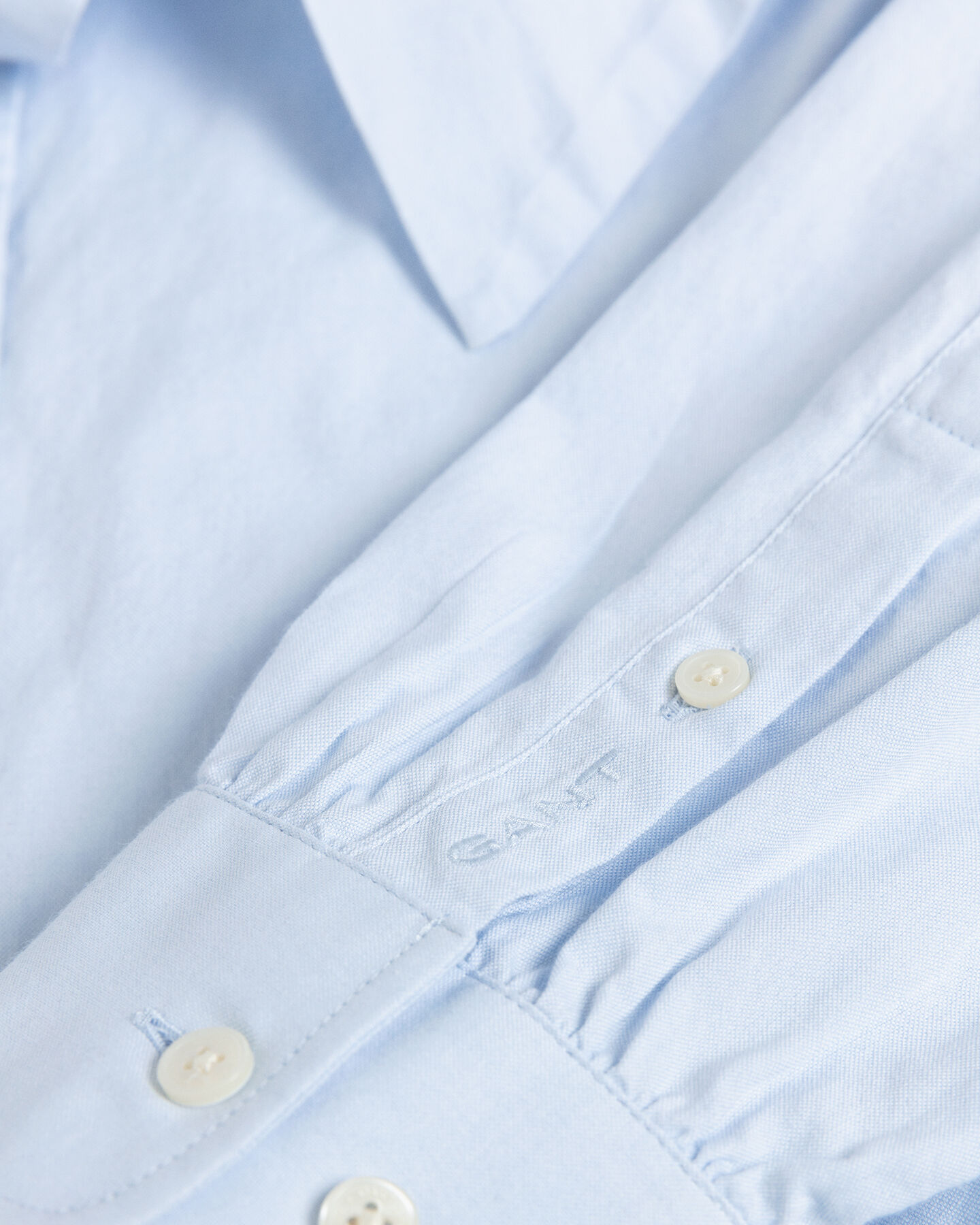 Oxford skjorte med bindeb&aring;nd og puf&aelig;rmer