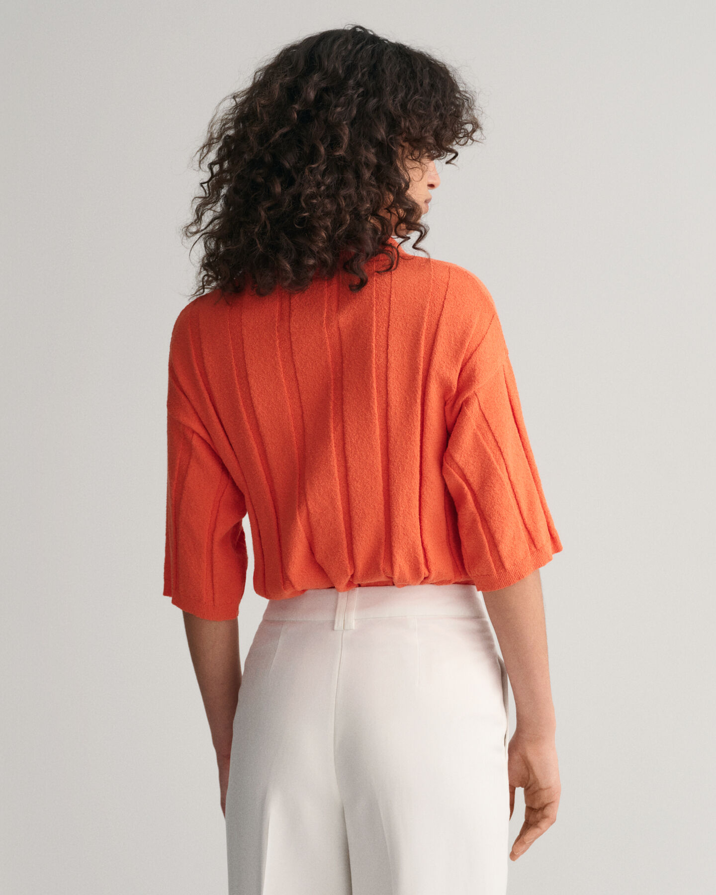 Ribstrikket polosweater af Terry Cloth