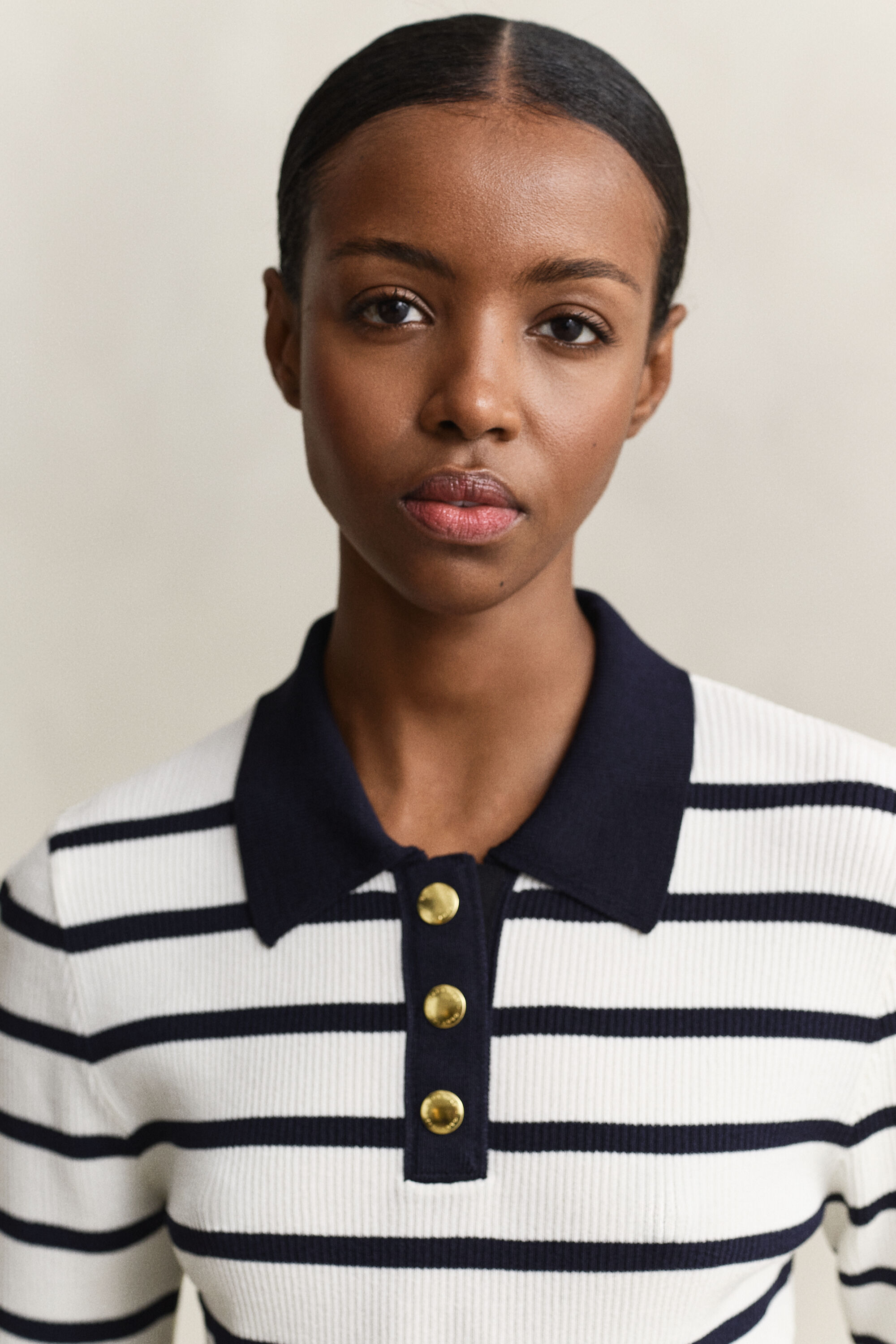 Strikket Rugger med striber