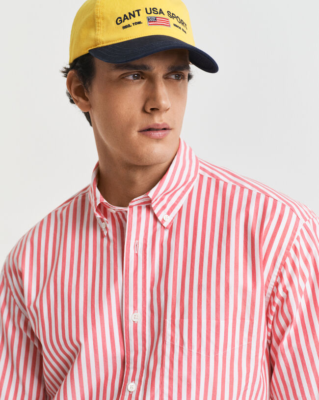 Relaxed fit Heritage poplin skjorte med korte ærmer