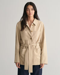 Regular fit blazerjakke med bælte